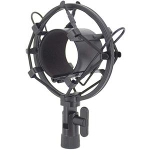 2 x Etopars Microphone Shock Mount Mic Anti Vibration Suspension Studio Shock Mount Holder Clip 50mm for 48mm-60mm Diameter Condenser Mic Black