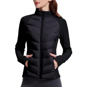 AFZ Lightweight Puffer Jacket Women 800 Down-Fill Waterproof Quilted Down Jackets for Hiking Running S