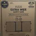 Regalo Safety 28"-76 Super Wide Configurable Baby Gate for Doorways & Open Spaces, 3-Panel Wall Mounted Safety Gate with Door for Babies, Toddlers & Pets, Includes Wall Mount Hardware
