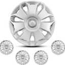 16" Hubcaps Wheel Covers Compatible with 2014-2023 Ford Transit Connect, Hubcap Wheel Cover Replacement Set of 4, Snap-On Direct, # DT1Z-1130-C DT1Z1130C DT11-1130-EB DT111130EB (4Pcs, Gloss Silver)