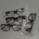 Progressive Multifocus Reading Glasses for Women Men Blue Light Blocking Spring Hinge Square Computer Readers