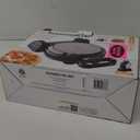 Toastmaster Round Rotating Waffle Maker by Select Brands - Belgian Waffle Maker with Non-Stick Plates - Waffle Iron Features Latching Handle & Power Indicator Light 