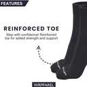 Mens Cotton Crew Length Socks, Warm Cushioned Work, Business & Formal Socks Sizes 810/1013 3/6 Pairs (Solid Black)