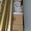 Orger Diamond Curtain Rods for Windows 30 to 54 Inches, Gold Curtain Rods with Crystal Diamond Finials, 1 Inch Decorative Curtain Rod, 2 Pack