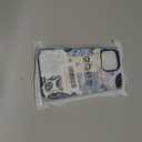 Compatible for iPhone 16 Pro Max Case Compatible with MagSafe [6ft Drop Tested] Rugged Shockproof Protective Phone Case for Women Men Summer Coastal Sea Shell Ocean Collage Blue Aesthetic Design