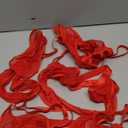 popiv Women's Sexy Lingerie Set with Garter Belt Matching Bra and Panty Lingeries Sets 4 Piece (Red, XL)