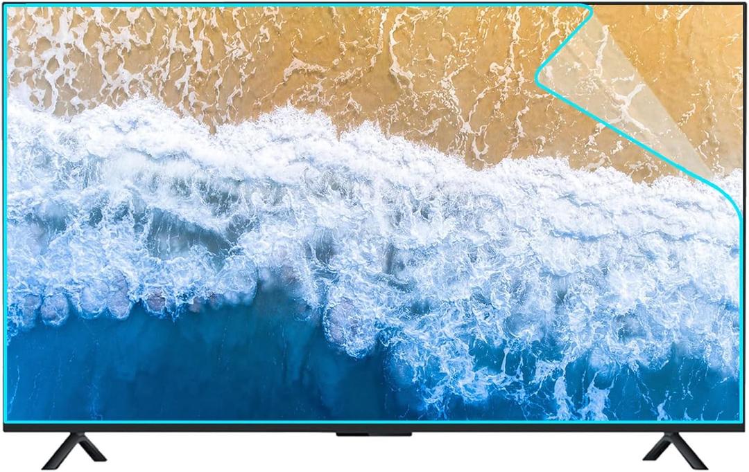 55-75Inch TV Screen Protector with Anti-Glare Anti-UV Coating, Frosted Matte Film to Reduce Reflections, Eye Fatigue - Indoor and Outdoor,55in1221x689mm