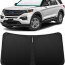 INSAUTO Foldable Windshield Sun Shade for Ford Explorer 2020-2025, Heat & UV Protection Car Sunshade with Storage Bag, Keep Interior Cool & Easy Installation