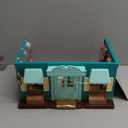 Li'l Woodzeez Pass the Pasta Restaurant Playset 41 Pieces Dollhouse Set with Table, Benches, Food & Accessories for Imaginative Roleplay Compatible with Figurines 3+ Years