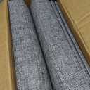 CUYOCA Storage Ottoman Bench Foldable Seat Footrest Shoe Bench End of Bed Storage with Flipping Lid, 75L Storage Space, 30 inches Linen Fabric Dark Grey