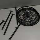 CASIMR Plant Stand Indoor Outdoor, Metal Rustproof Flower Shelf 3 Tier 32.3 inch, Tall Multiple Plant Pot Holder Rack for Garden Patio Living Room Corner Balcony, Black