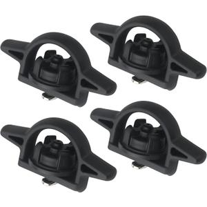 APPERFiT Bed Cleat Tie Down Anchor for Truck Bed Rail System 4pcs Compatible with 2005-2024 Toyota Tacoma Tundra Cargo Bed Accessories Parts PT278-35160 Striker Luggage Holders (4PCS Black)