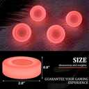 Deekin Ice Hockey Puck Glow in The Dark Pucks Floor Party Pucks Bulk Street Hockey Puck for Adults Outdoor Gifts Practicing & Training (Red)