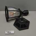 Solar Post Lamp Lights, Dusk to Dawn Post Light with Pier Mount Base, Outdoor Waterproof Solar Motion Sensor Lights for Garden Yard Landscape Pole Pillar (Warm White)