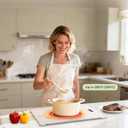 Tempered Glass Cutting Board Set, Large 12x16 Glass Cutting Board for Kitchen with 4 Non-Slip Feet, Heat & Shatter Resistant, Dishwasher Safe, Includes Bonus Sponge & Cloth,Perfect Kitchen Gift-Beige (Beige-Nano Etched Finish)