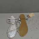 SheSole Womens Sparkly Rhinestone Flats Sandals Beach Bride Wedding Shoes Silver, Size 7.5