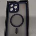 TOCOL Magnetic for iPhone 15 Pro Max Case, Upgraded Full Camera Protection, Compatible with Magsafe, Drop Protection, Translucent Matte Back Bumper Phone Cover 6.7-InchDark Blue