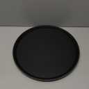 Winco Round Fiberglass Tray with Non-Slip Surface, 16-Inch, Black (15.9")