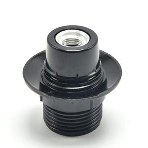 8 Pack Candelabra socket with Ring, Black Phenolic Candelabra Base Lamp Holder Light Socket, UL Listed E12 Lamp Socket Replacement, Euro Style (Socket with ring)