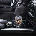 Yobvec Cheetah Print Tumbler Cup with Lid and Straw, 20 Oz Stainless Steel Insulated Mug, Leopard Print Gifts for Men Women