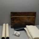 FourFurPets 43.8in 3-Tier Modern Cat Tree Tower Condo, Cat Scratch Posts for Indoor Cats, Big Plate, Two 19.7in Full Sisal Scratching Posts, Rustic Brown