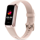 Fitness Tracker with 24/7 Heart Rate Blood Oxygen Sleep Monitor,Activity Tracker with 1.1" AMOLED Touch Color Screen, Multiple Sport Modes Step Counter,IP68 Waterproof for Women Men (Beige)