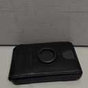 RFID Wallet for Men with AirTag Holder - Brushed Aluminum Pop Up Card Holder, Slim Money Clip Wallet Fits Front Pocket with ID Window, Holds 11 Cards and Cash, Gift for Men (Black)