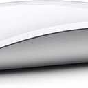 Apple Magic Mouse: Wireless, Bluetooth, Rechargeable. Works with Mac or iPad; Multi-Touch Surface - White