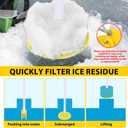 Plastic Ice Fishing Scoop Skimmer, Ice Fishing Scoop with Long Handle for Ice Removal, Ice Fishing Skimmer, Ice Fishing Gear and Ice Fishing Accessories