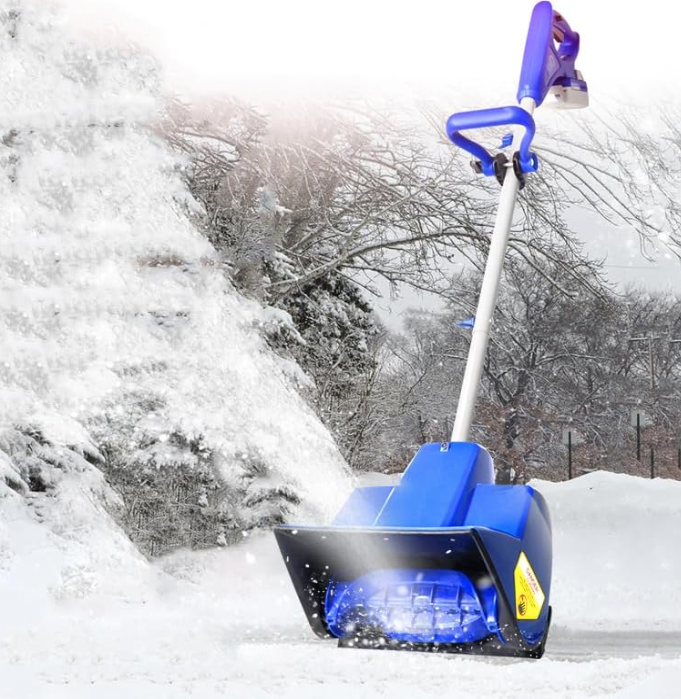Electric Snow Shovel, 20V 12" Electric Snow Plow with Corded, 1200W Outdoor Snow Removal Artifact, Small Snow Plow for School Roads, Driveway Clearance