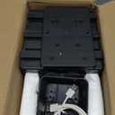 Car Armrest Box with Double Layer Storage, Black Leather and USB Charging Ports