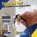 25FT Dehumidifier Drain Hose with 3/4 Inch FHT Connector, featuring Rust-Resistant Brass Fittings for Leak-Proof Connection, Perfectly Compatible with Most Dehumidifier Brands7 Length Options