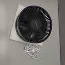 TriPole Portable Standing Fan, 8000mAh Rechargeable Oscillating Fan with Remote, 8.1'' Quiet Pedestal Floor Fan with LED Display & Timer, Foldable Small Desk Fans for Bedroom, Office, Camping, Travel (Black)