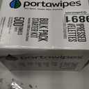 Portawipes Coin Tissues | 500 Pack with 4 Carrying Cases | Toilet Paper Tablets | Compressed Towels | Expandable Wipes | Soft & Odor Free