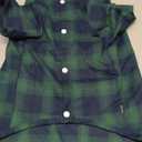 Koneseve Dog Shirt, Pet Plaid Clothes T-Shirt Sweater Matching Breathable for Small Medium Large Dog Cat Puppy Adorable Casual Cozy Halloween Thanksgiving Christmas Costumes (Green; 4XL)