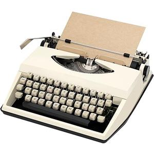 Vintage Collectible Classic Manual Typewriter (Artisan Refurbished) – Nostalgic Artistry/Mechanical Exploration for Kids/Traditional Keystroke Experience - White Vintage Collectible Classic Manual Typewriter (Artisan Refurbished) – Nostalgic Artistry/Mechanical Exploration for Kids/Traditional Keystroke Experience - White