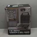 Panini Grill Press Breakfast Sandwich Maker 3 in 1, Electric Griddle Panini Press, Grilled Cheese Maker, Sandwichera Electrica, Belgian Waffle Maker with Removable Plates