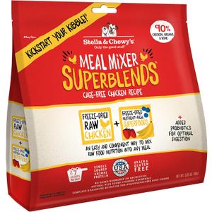 Stella & Chewy's Freeze Dried Raw Cage-Free Chicken Meal Mixers  SuperBlends Dog Food Topper  Grain Free, Protein Rich Recipe  3.25 oz Bag (3.25 Ounce (Pack of 1))