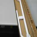 Room Darkening Curtain Rod 28-48 Inches, Wrap Around Design, Extra-Thick 1-Inch Diameter Single Drapery Rod, Extendable Metal Rod Set of Window Treatment (Matte White, 28-48")