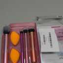 Real Techniques 6 Piece Everyday Essentials Makeup Brush Set, Includes 4 Brushes & 2 Makeup Sponges, For Foundation, Blush, Bronzer, Contour, Eyeshadow, & Powder, Travel Gift Set, Cruelty-Free & Vegan (1 Count (Pack of 1))