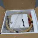 C Shaped Side End Table, Round Glass Side Table Nightstand for Small Spaces, Small Round Drink Snack Accent Martini Table for Living Room Bedroom (Gold)