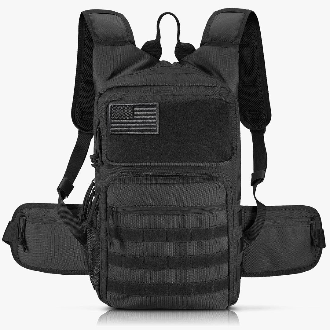 FRTKK Tactical Hydration Pack Lightweight Insulation Water Backpack Molle Hydration Backpack for Hiking, Running, Cycling, Climbing, Hunting, Fishing
