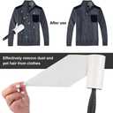 Lint Rollers for Pet Hair Extra Sticky, Pet Hair Remover Set Brush for Dog & Cat Hair Removal, Clothes, Furniture, 2 Handles with 4 Refills, 240 Total Sheets