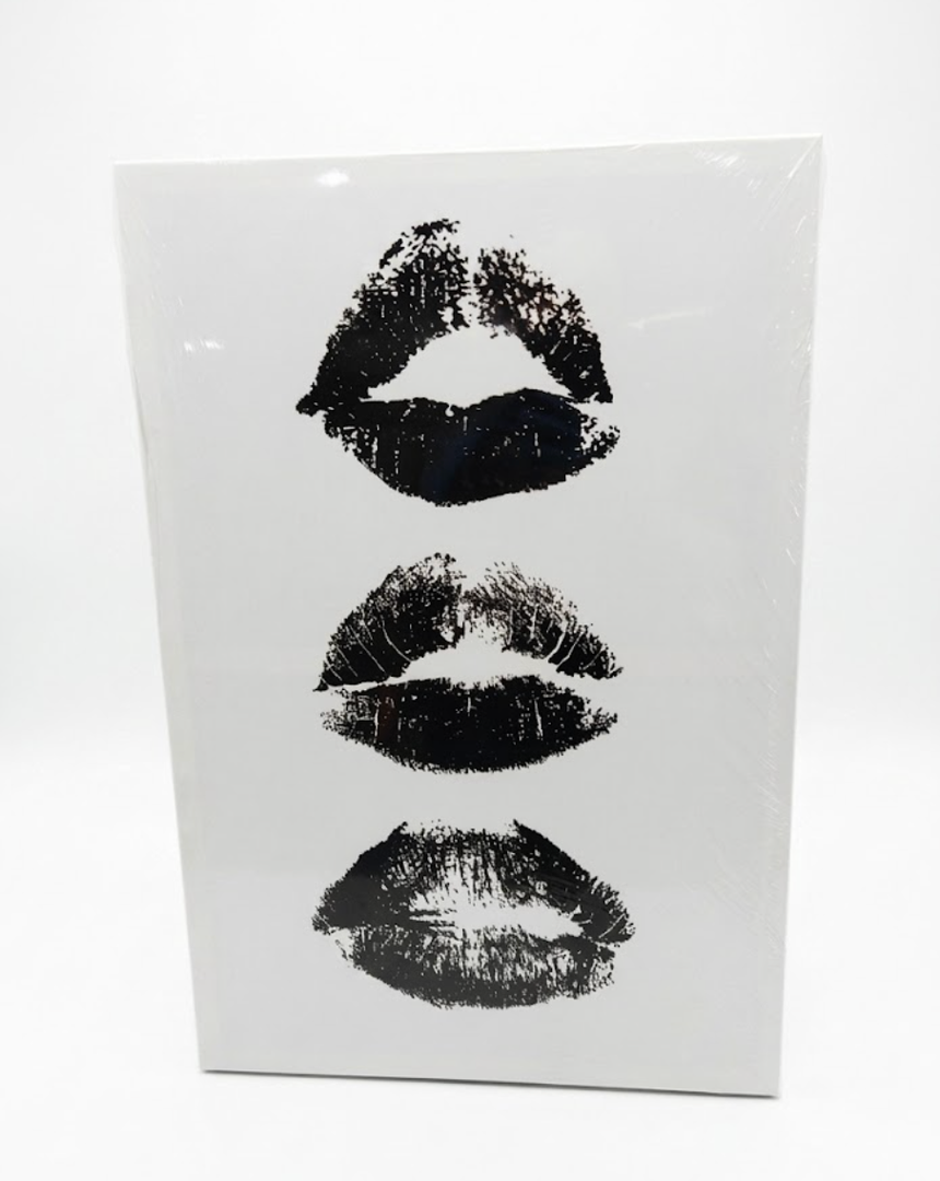 Stylish Black Lips Print for Wall Art Decor - Ideal for Powder Rooms, Dorm Rooms and Bedrooms, Preppy Black Lips Wall Poster for Women with Trendy and Stylish Designs, 23.5 x 15.5