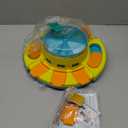 Potaroma Dog Puzzle Toy 2 Levels, Slow Feeder, Pup Food Treat Feeding Dispenser for IQ Training and Entertainment for All Breeds 4.2 Inch Height (Yellow Blue)