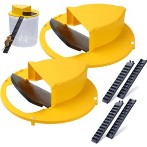 2PACK Mouse Trap Adapted to 5 Gallon Lid Rat Trap Automatic Reset for Indoor Outdoor Use Reusable