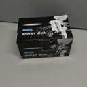 HVLP Spray Gun 1.4mm Tip with Replaceable 1.7mm 2.0mm Nozzle Hvlp Gravity Feed Paint Sprayer Gun with 600cc Color Cup and Wrench Air Spray Gun for Car Prime,Furniture Surface Painting,Base Coating