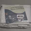 Guken White Linen Blackout Curtains 84 Inch Length 2 Panels Set for Living Room Bedroom Back Tab Thermal Insulated 100% Black Out Drapes Room Darkening 84 Inches Long Pure White