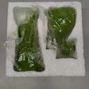 Easter Bunny Decor, 2pcs Flocked Bunny Moss Bunnies Spring Decor Resin Rabbit Figurines for Table Desk Easter Decorations (Small 2pcs)