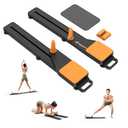 MERACH Pilates Board, Multifunctional Abdominal Plate, Detachable Ab Trainer Machine with Anti-Slip and Quiet Design, Portable Pilates Reformer for Core Workouts, Home Gym Equipment for Women (Black)